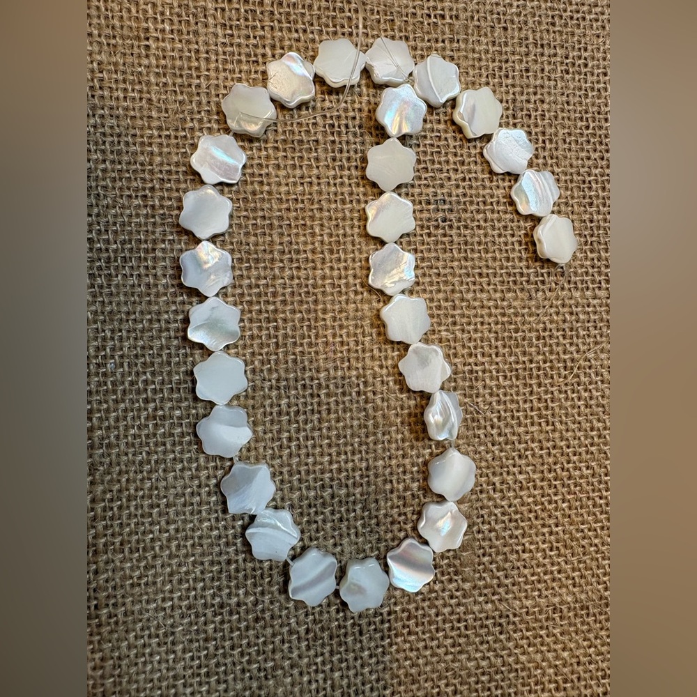 Lustrous White Shell Necklace